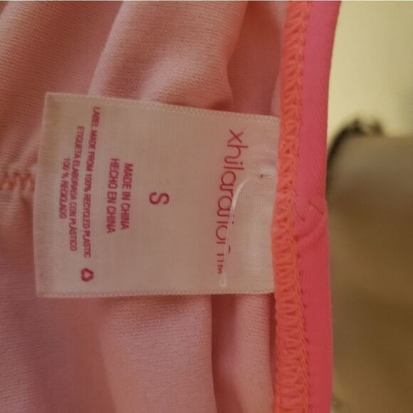 💋Xhiliration Pink and Black Scrunch Butt Bikini - Picture 4 of 7